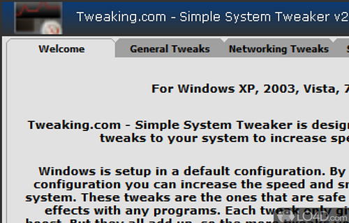 Can be used on the go - Screenshot of Simple System Tweaker Portable