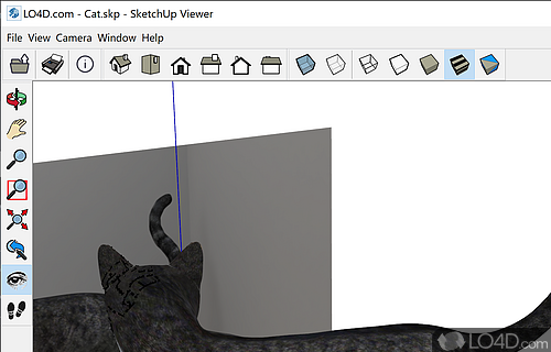 Access a 3D model design - Screenshot of SketchUp Viewer