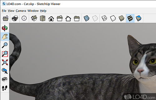 Share the SketchUp models with colleagues or business partners who only need to view and analyze the content - Screenshot of SketchUp Viewer
