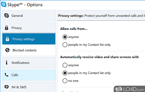 Video conferences - Screenshot of Skype Portable