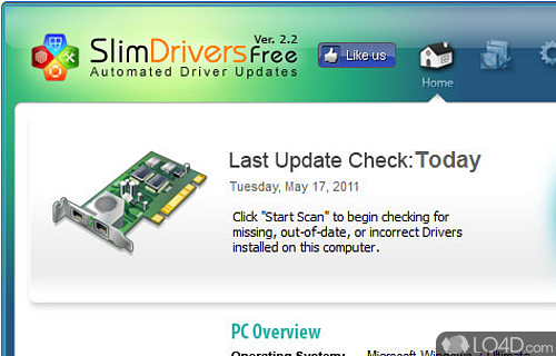 SlimDrivers download the new version for mac