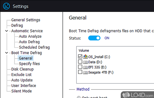 Improve performance of drives - Screenshot of Smart Defrag