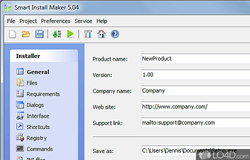 Screenshot of Smart Install Maker - Save time on software deployment by creating installation packages in minutes