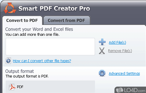 Screenshot of Smart PDF Creator - Fast setup and Windows integration