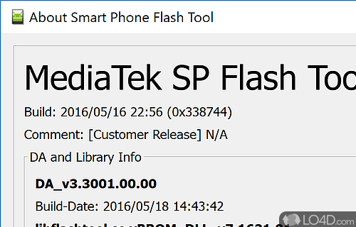 SP flash tool - Screenshot of Smart Phone Flash Tool