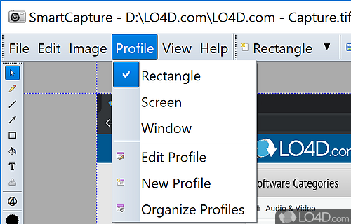 Capture the contents of your desktop - Screenshot of SmartCapture