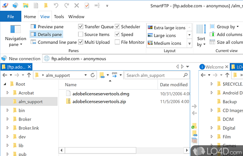 Transfer files with ease - Screenshot of SmartFTP