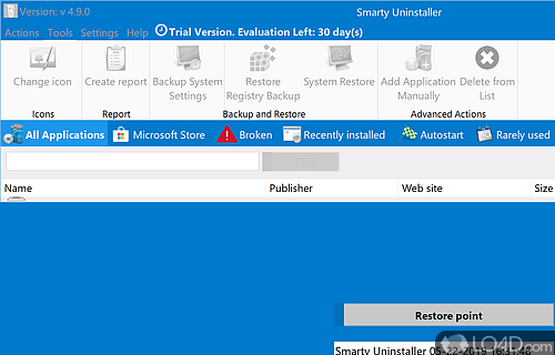 Smarty Uninstaller Screenshot