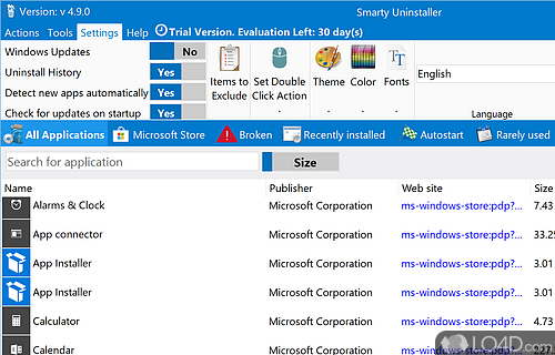 Different uninstallation modes - Screenshot of Smarty Uninstaller