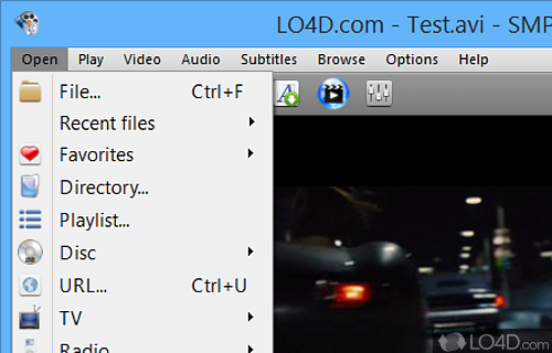 Free Media Player with built-in codecs. Play all audio and video formats - Screenshot of SMPlayer Portable