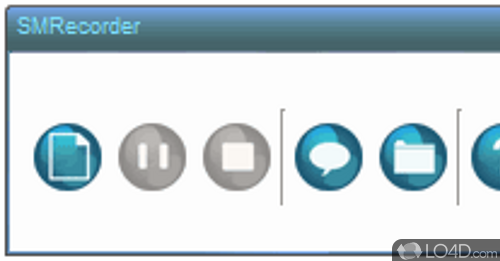 Screenshot of SMRecorder - Using this app record desktop, webcam and microphone, then save the recordings as AVI, WMV and MP3