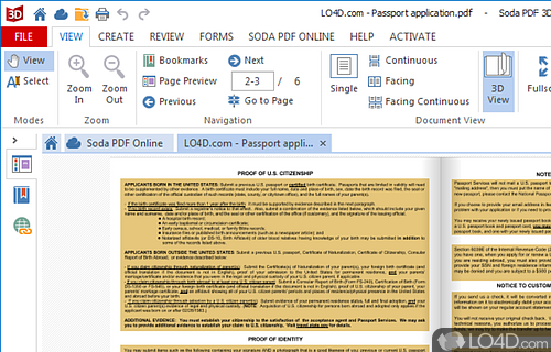 A free program for windows, by LULU Software - Screenshot of Soda PDF 3D Reader