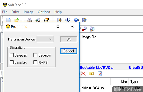 Main Features and Functions - Screenshot of SoftDisc