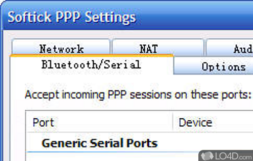 Screenshot of Softick PPP - PPP server that aims to connect Palm devices to computer, allowing quick access to the local network