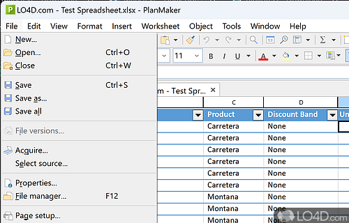 Various design options - Screenshot of SoftMaker Office