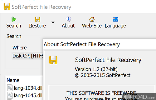 SoftPerfect File Recovery : rescue and restore accidentally deleted data