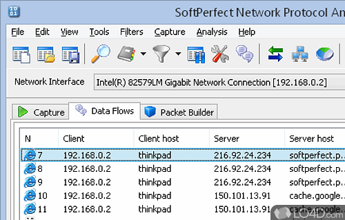 SoftPerfect Network Protocol Analyzer Screenshot