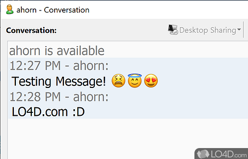 Chat utility - Screenshot of Softros LAN Messenger