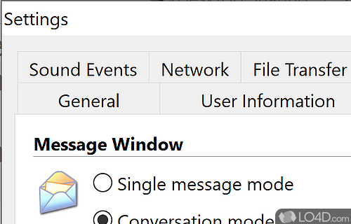 Message - Screenshot of Softros LAN Messenger
