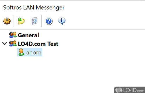 Keep in touch with friends or coworkers from the same LANs, WANs and Intranets - Screenshot of Softros LAN Messenger