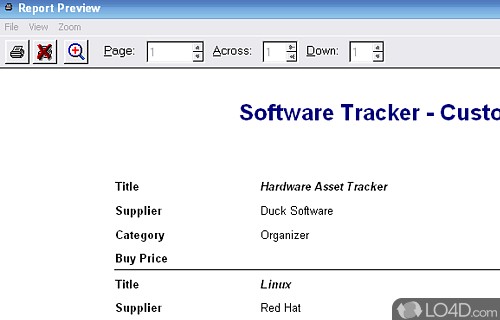 Software Tracker Screenshot