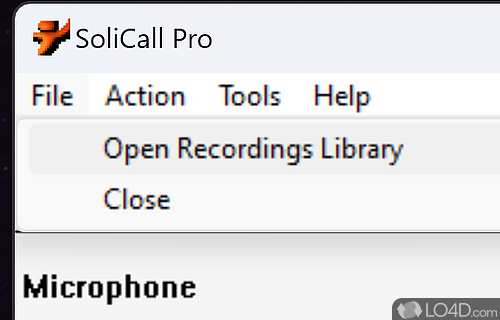 Personalized noise reduction profiles - Screenshot of SoliCall Pro