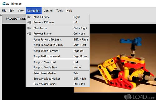 Add markers to create multiple segments for trimming - Screenshot of SolveigMM AVI Trimmer+