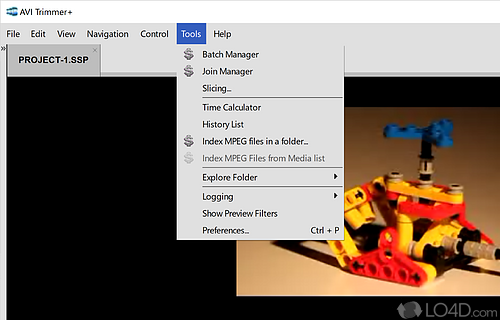 User interface - Screenshot of SolveigMM AVI Trimmer+