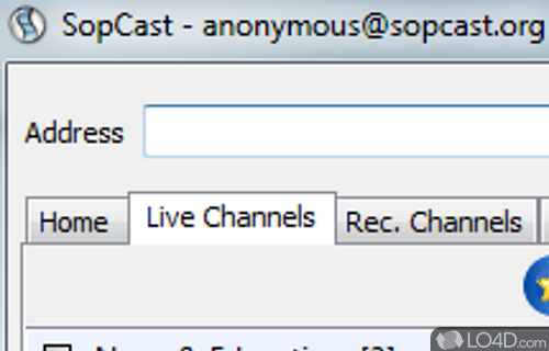SopCast Screenshot