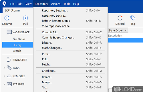 Turn Git From a Command Line to a Simple Set of Graphics - Screenshot of SourceTree