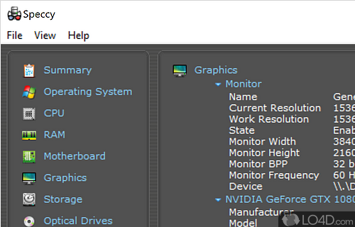 PC devices - Screenshot of Speccy