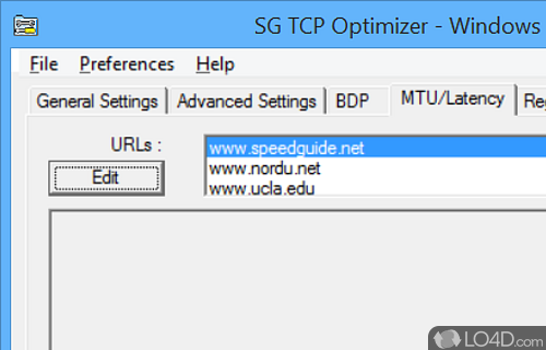 TCP Optimizer - Screenshot of SpeedGuide TCP Optimizer