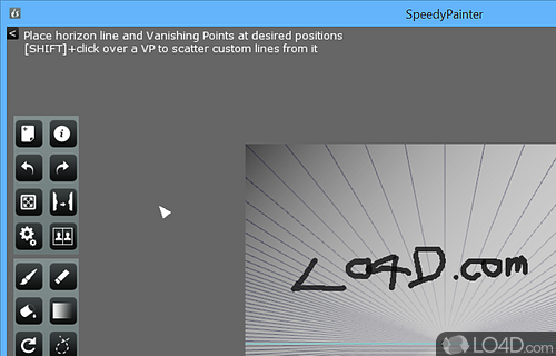 User interface - Screenshot of Speedy Painter