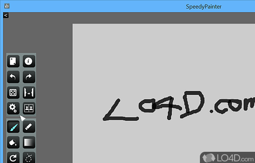 Draw with a pen and save as video - Screenshot of Speedy Painter Portable