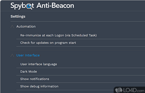 A long way to go to ensure complete privacy protection - Screenshot of Spybot Anti-Beacon