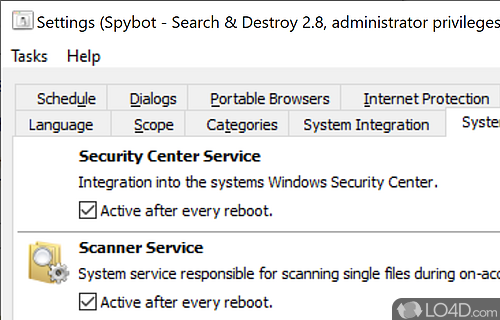 Take manual control of SpyBot free - Screenshot of SpyBot Search & Destroy