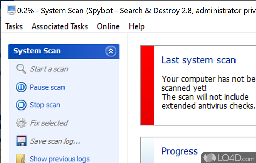 Immunizations, stats and the advanced mode - Screenshot of SpyBot Search & Destroy