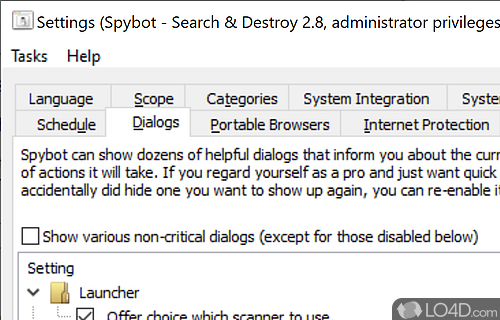 Viruses designed to gather personal information - Screenshot of SpyBot Search & Destroy