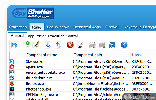 Screenshot of SpyShelter - Anti-keylogger with additional protection tools for critical files