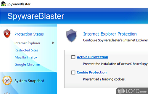 SpywareBlaster Screenshot