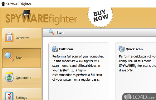 Multi purpose spyware removal tool - Screenshot of SPYWAREfighter