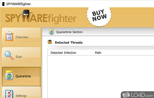 User interface - Screenshot of SPYWAREfighter