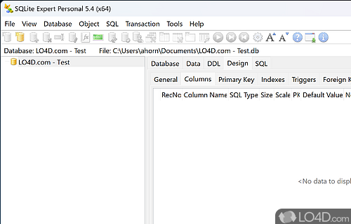 SQLite Expert Personal Screenshot