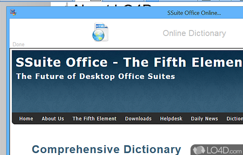Simple-to-use environment - Screenshot of SSuite Office - WordGraph