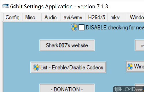 Shark007 Codecs screenshot