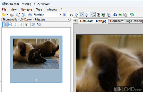 Document viewer for multiple file formats fitted with a comfortable navigation panel - Screenshot of STDU Viewer