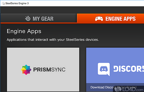 SteelSeries GG - Screenshot of SteelSeries Engine