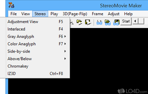 Stereo Movie Maker screenshot