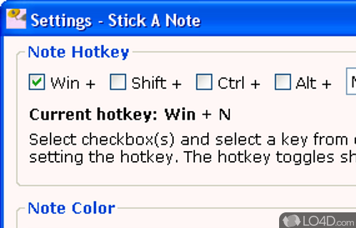 Screenshot of Stick-a-Note - The advantages of being portable