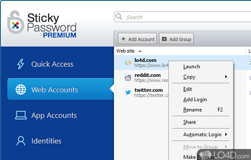 Sticky Password Screenshot